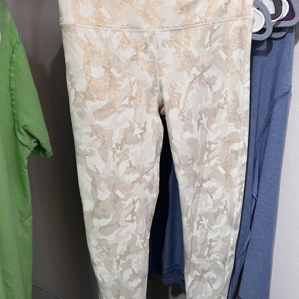 Gold Camo Yoga Pants